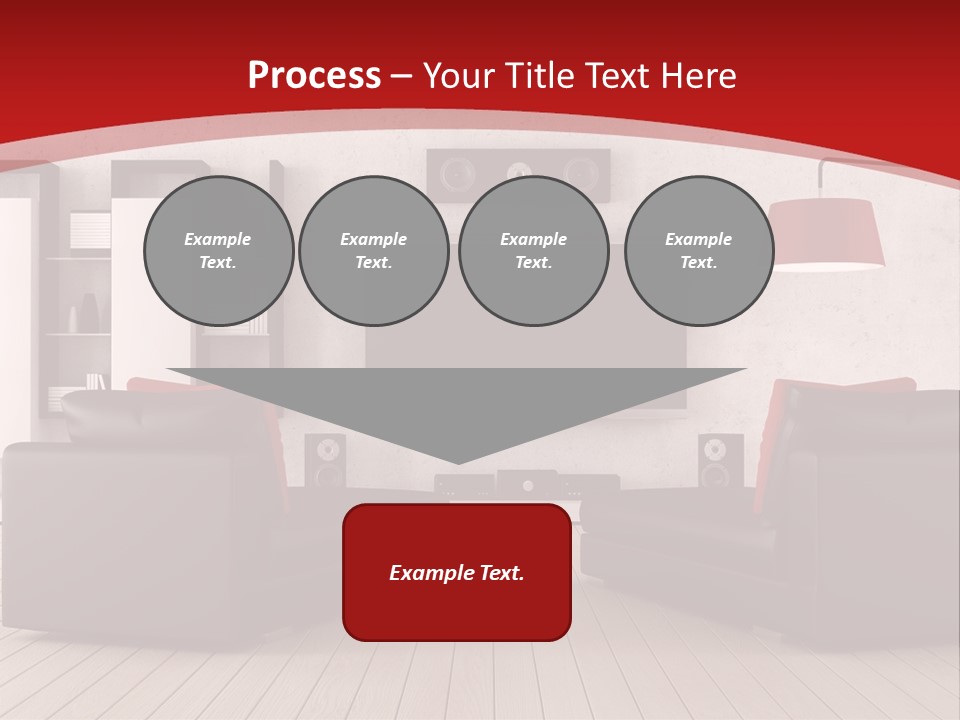 Entertainment Red Armchair PowerPoint Template