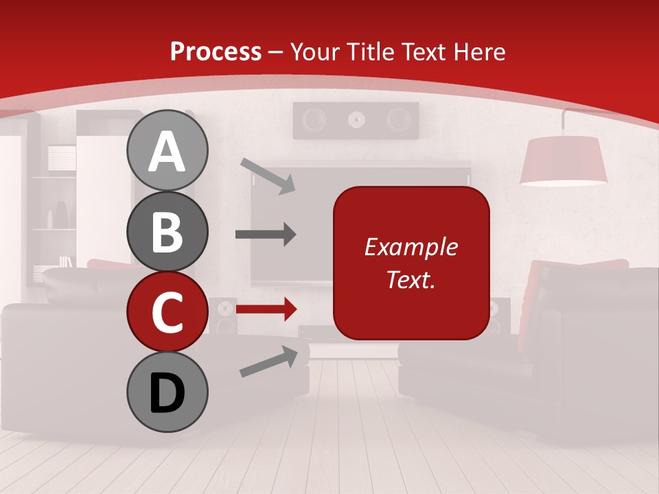 Entertainment Red Armchair PowerPoint Template