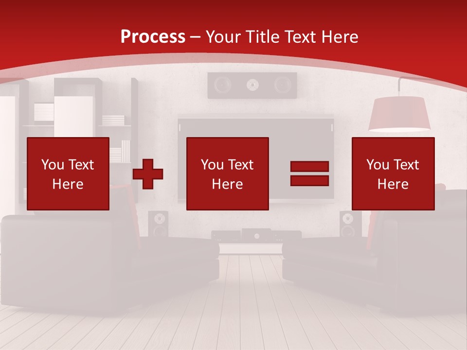Entertainment Red Armchair PowerPoint Template