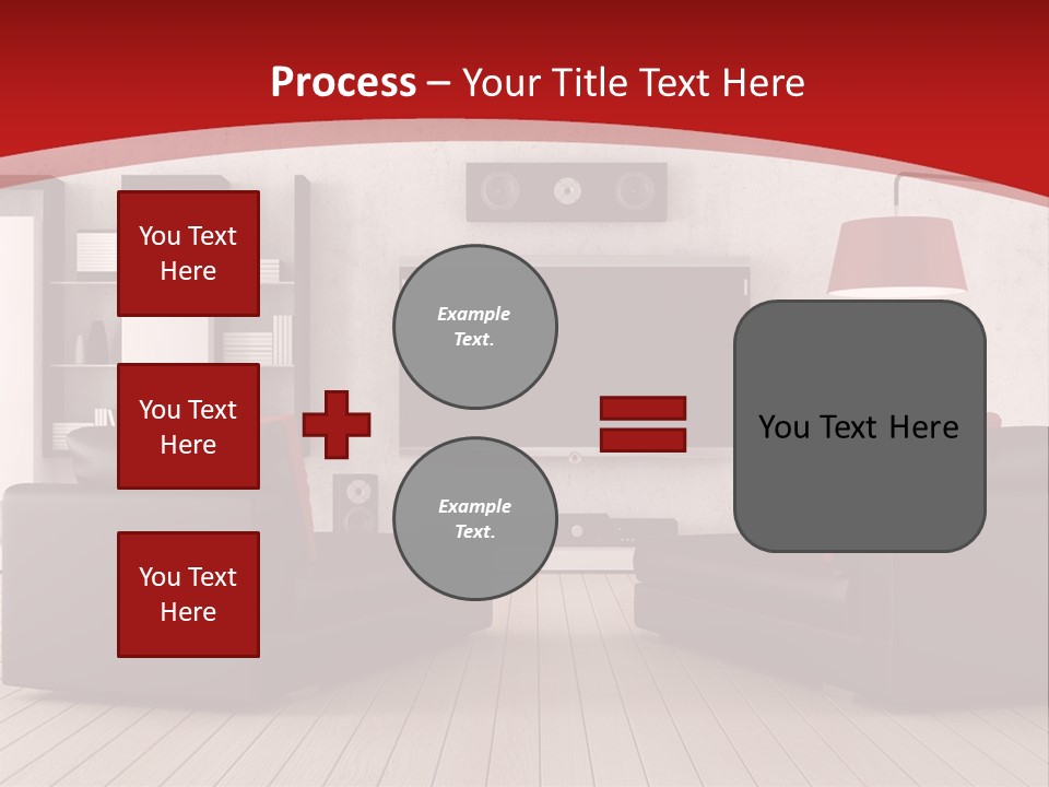 Entertainment Red Armchair PowerPoint Template