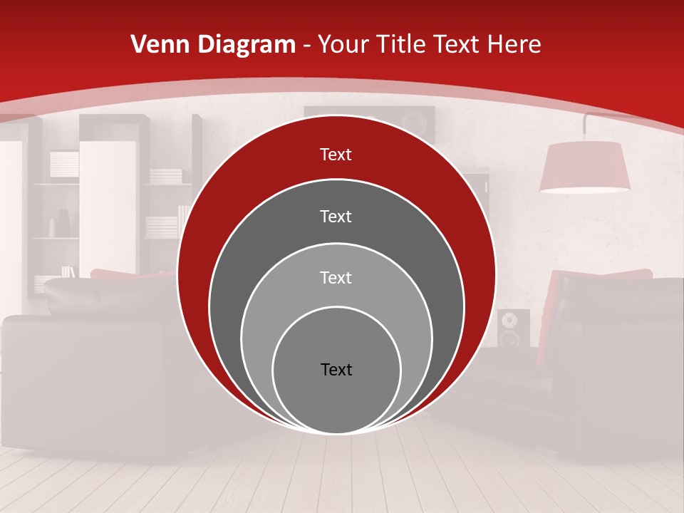 Entertainment Red Armchair PowerPoint Template