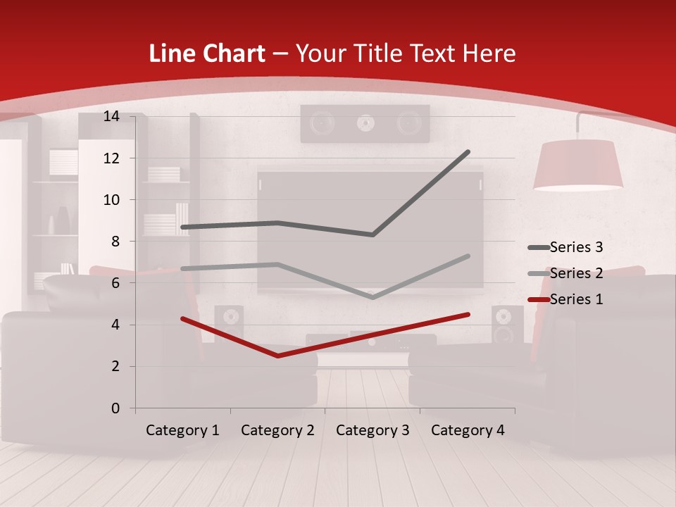 Entertainment Red Armchair PowerPoint Template