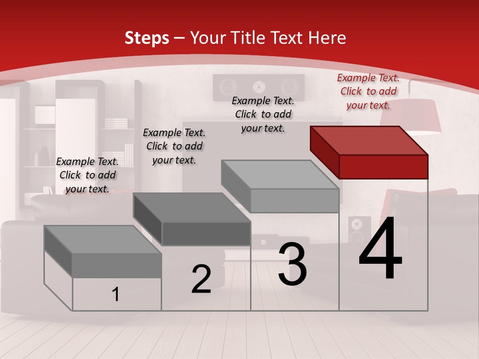 Entertainment Red Armchair PowerPoint Template