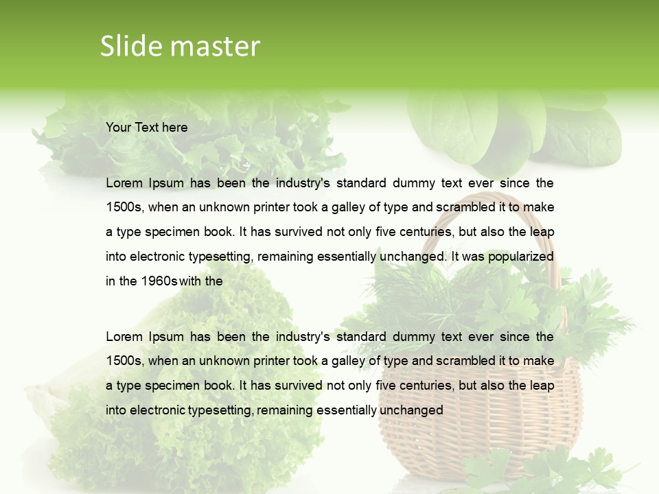 Bundle Spinach Group PowerPoint Template