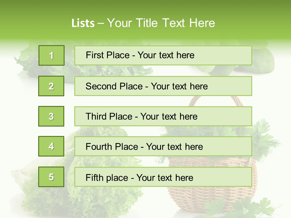 Bundle Spinach Group PowerPoint Template