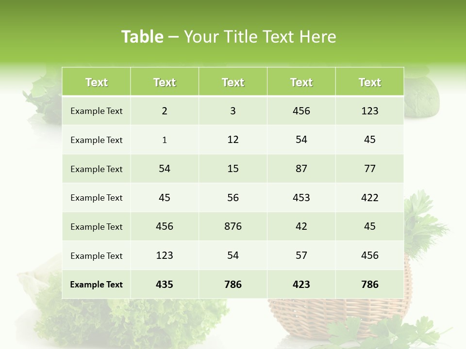 Bundle Spinach Group PowerPoint Template