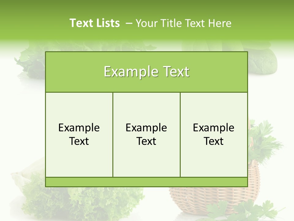 Bundle Spinach Group PowerPoint Template