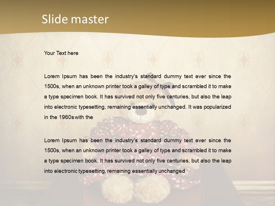 Fur Gift Art PowerPoint Template