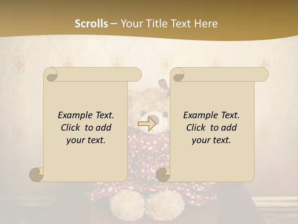 Fur Gift Art PowerPoint Template