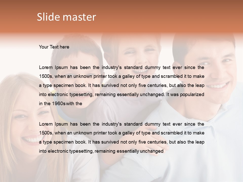 Boy Fun Daughter PowerPoint Template