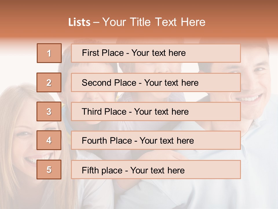 Boy Fun Daughter PowerPoint Template