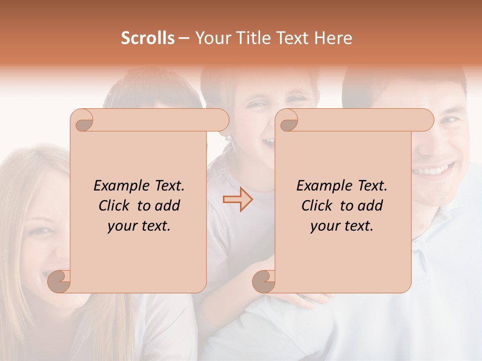 Boy Fun Daughter PowerPoint Template