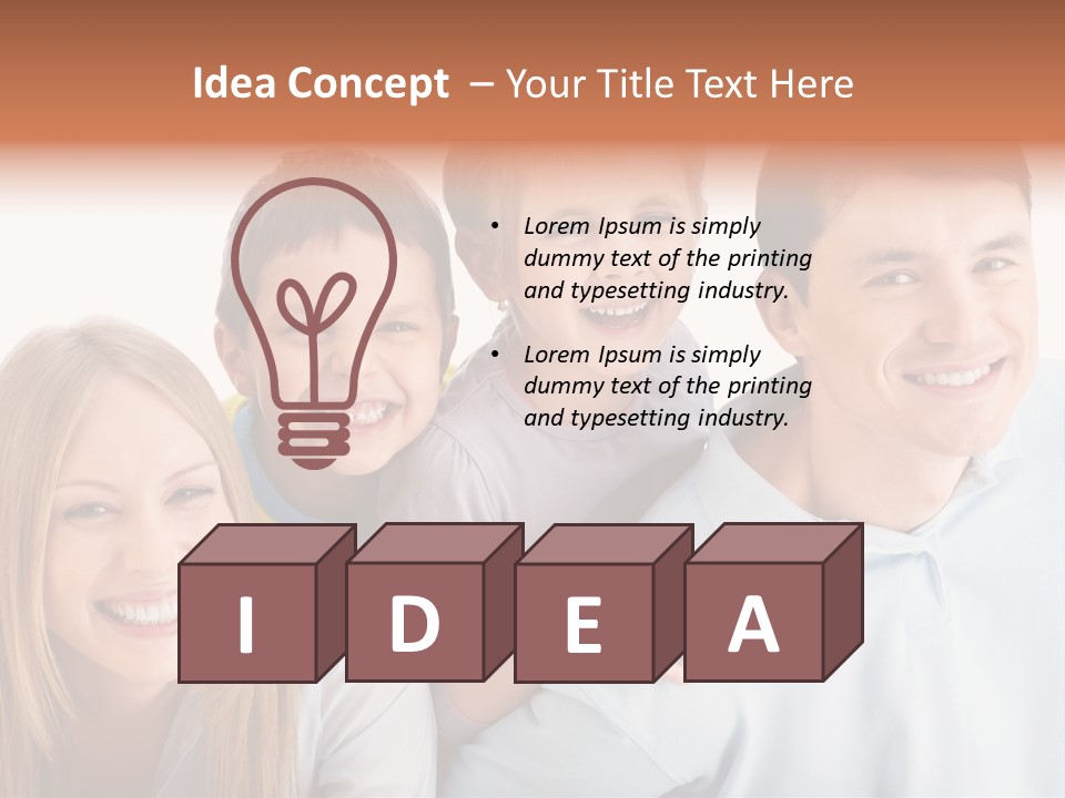 Boy Fun Daughter PowerPoint Template