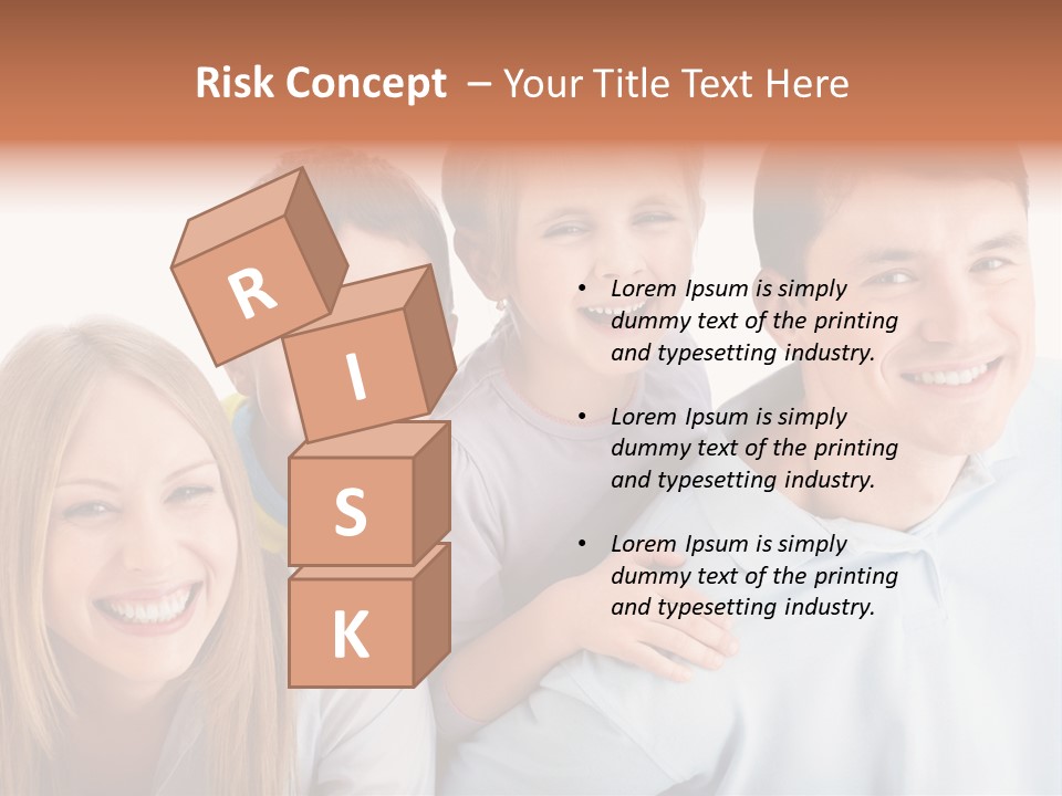 Boy Fun Daughter PowerPoint Template