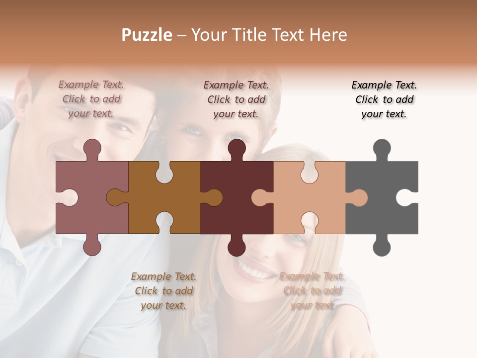 Attractive Cute Portrait PowerPoint Template