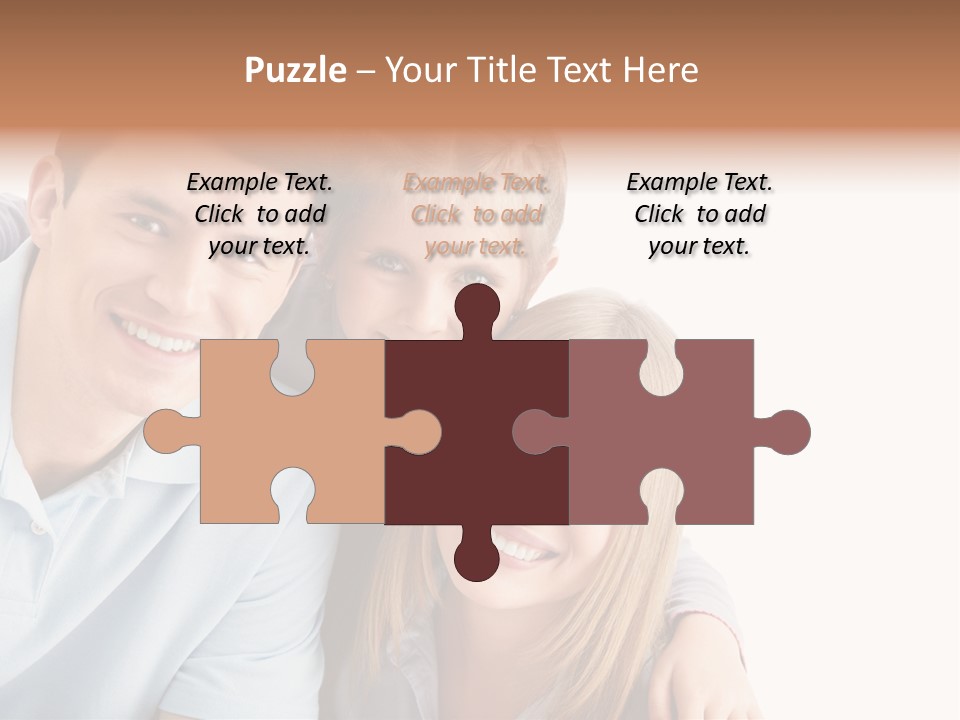 Attractive Cute Portrait PowerPoint Template