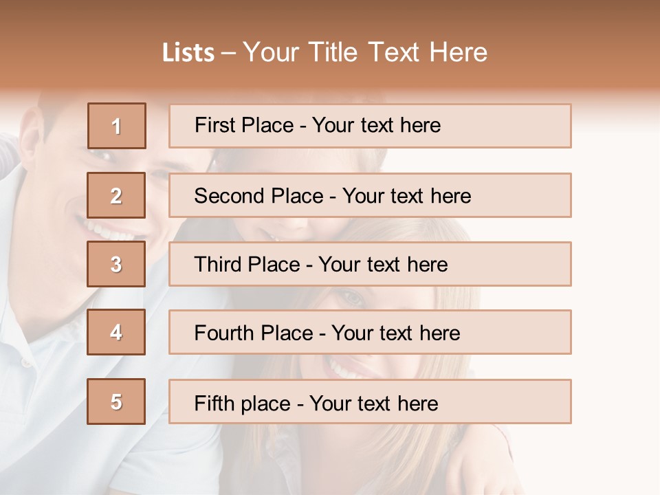 Attractive Cute Portrait PowerPoint Template