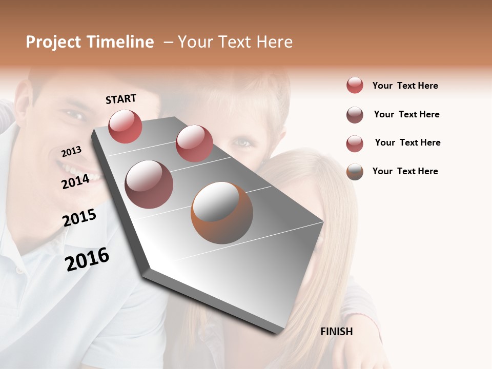 Attractive Cute Portrait PowerPoint Template