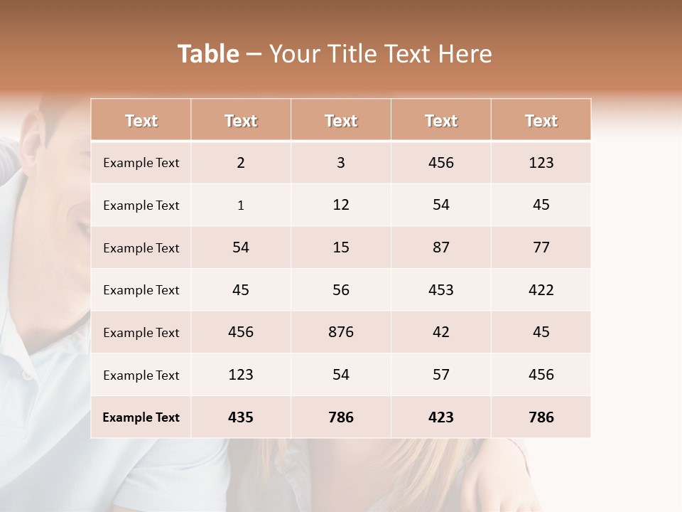 Attractive Cute Portrait PowerPoint Template