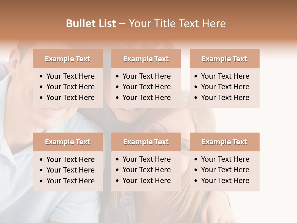 Attractive Cute Portrait PowerPoint Template