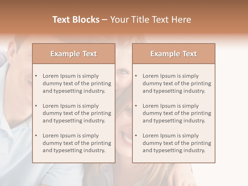 Attractive Cute Portrait PowerPoint Template