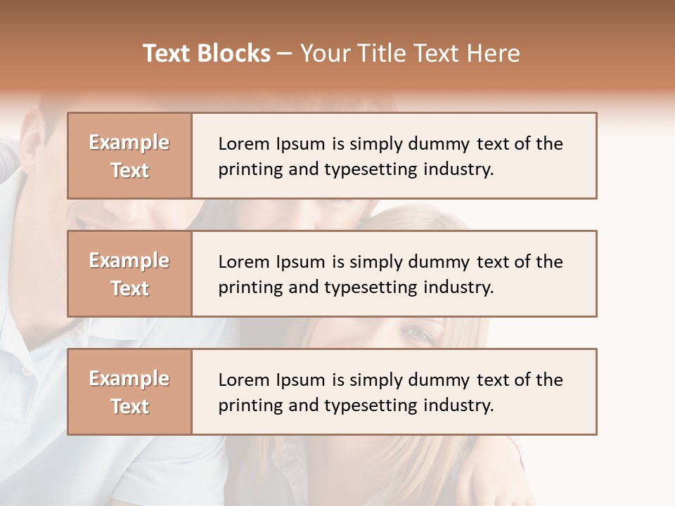 Attractive Cute Portrait PowerPoint Template