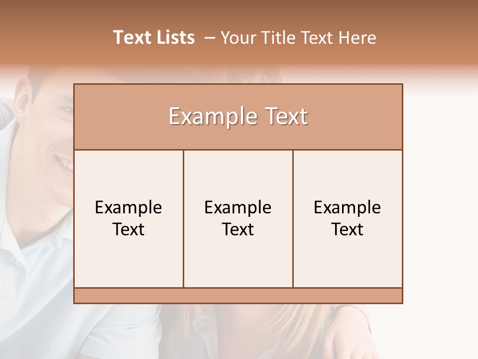 Attractive Cute Portrait PowerPoint Template