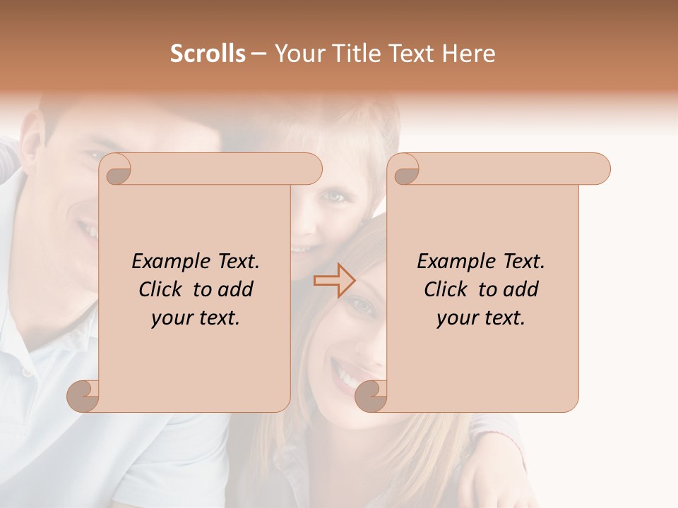 Attractive Cute Portrait PowerPoint Template