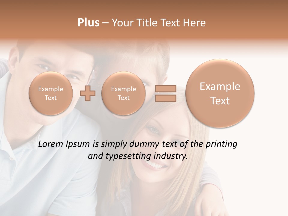 Attractive Cute Portrait PowerPoint Template