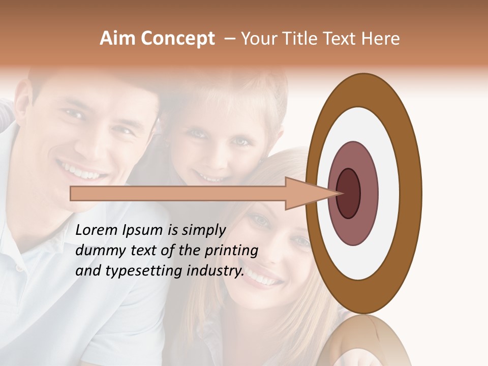 Attractive Cute Portrait PowerPoint Template