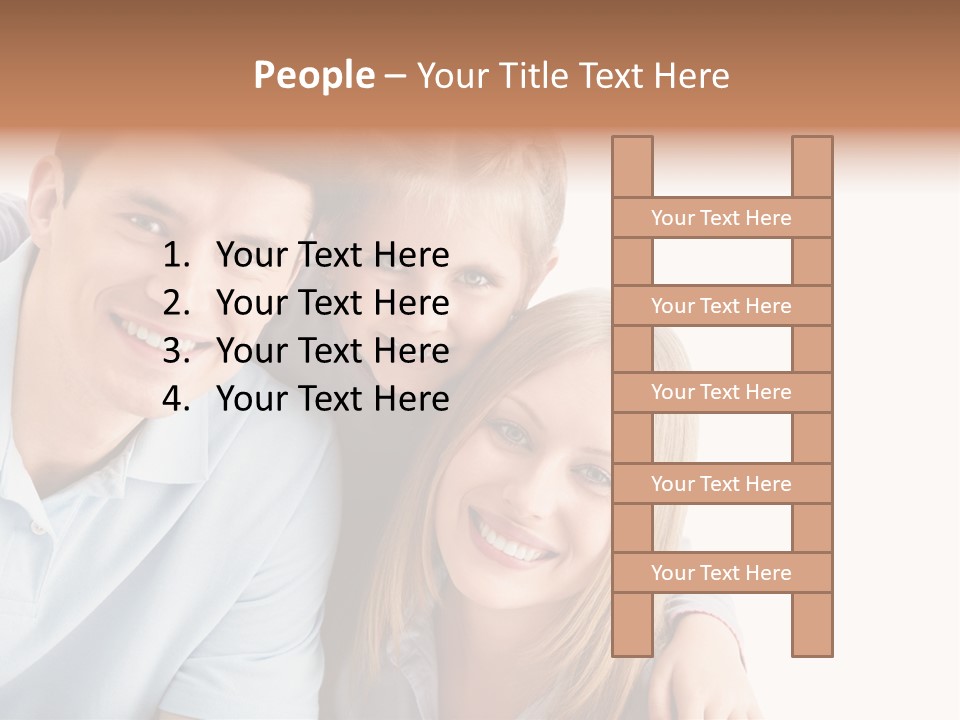Attractive Cute Portrait PowerPoint Template