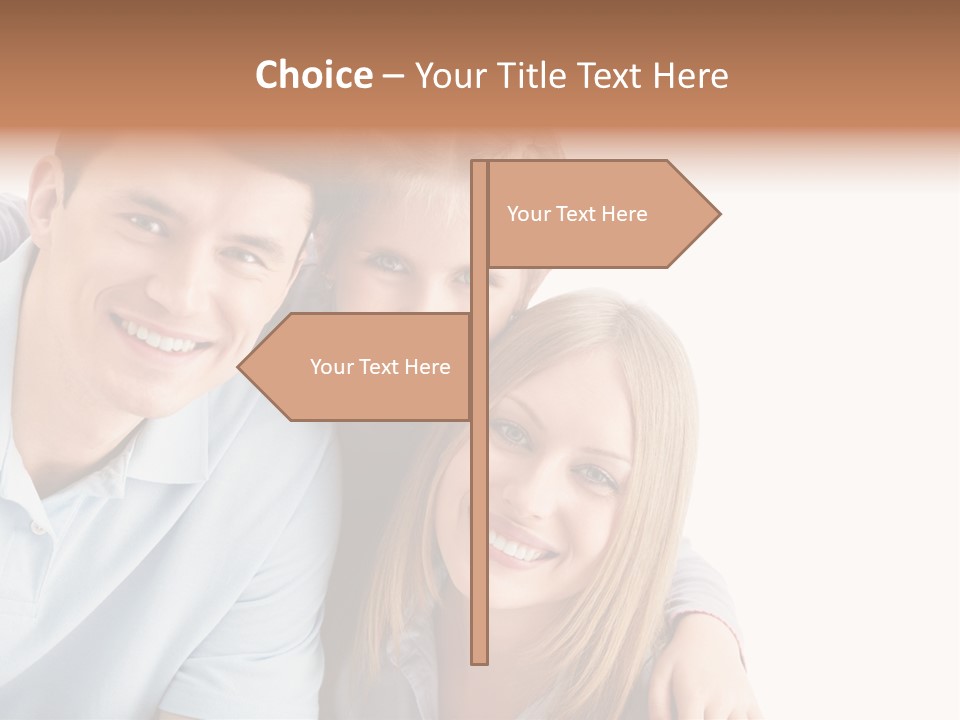 Attractive Cute Portrait PowerPoint Template