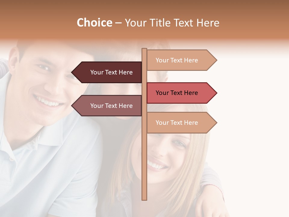 Attractive Cute Portrait PowerPoint Template