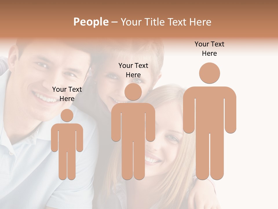 Attractive Cute Portrait PowerPoint Template