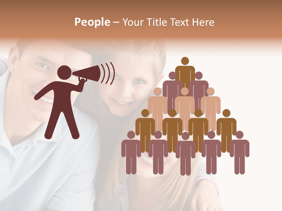 Attractive Cute Portrait PowerPoint Template