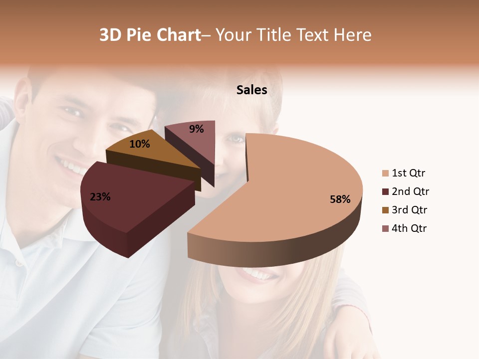 Attractive Cute Portrait PowerPoint Template