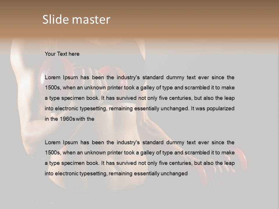 Strength Breast Hands PowerPoint Template