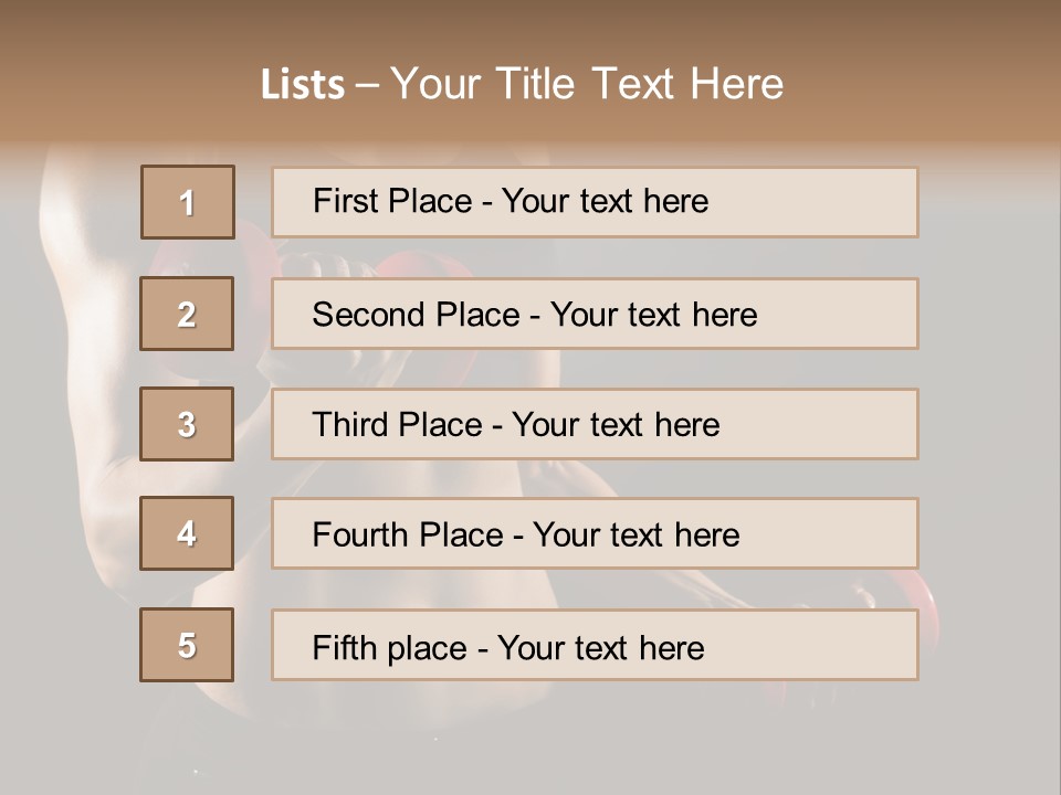 Strength Breast Hands PowerPoint Template