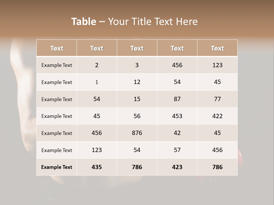 Strength Breast Hands PowerPoint Template