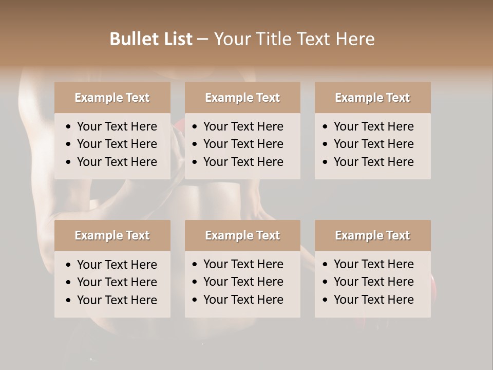 Strength Breast Hands PowerPoint Template