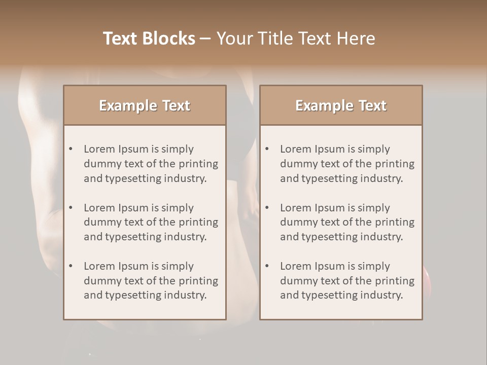 Strength Breast Hands PowerPoint Template