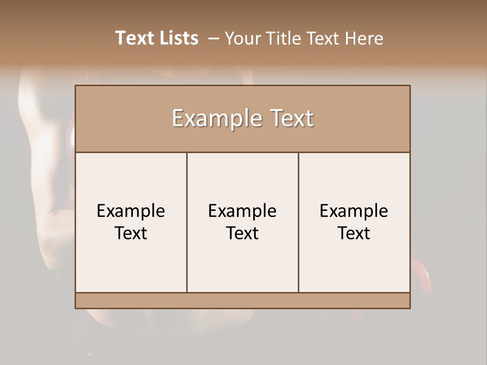 Strength Breast Hands PowerPoint Template