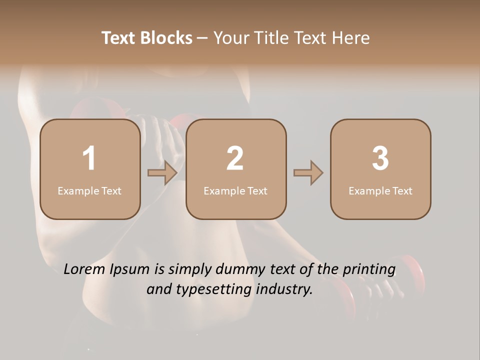 Strength Breast Hands PowerPoint Template