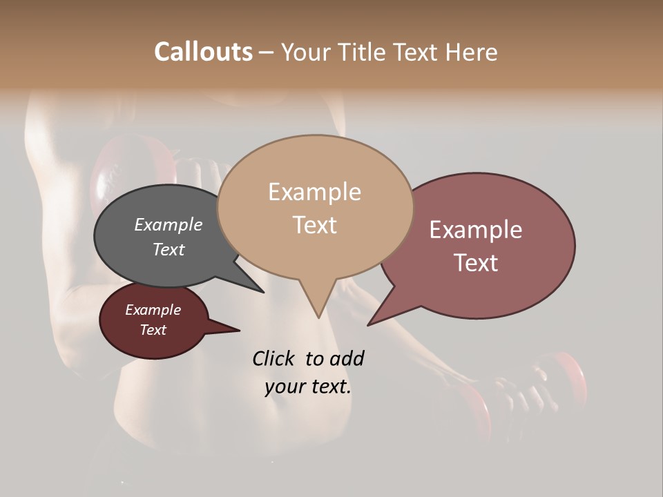 Strength Breast Hands PowerPoint Template