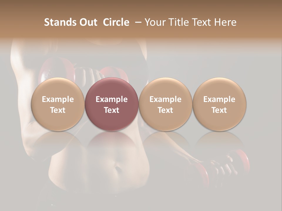 Strength Breast Hands PowerPoint Template