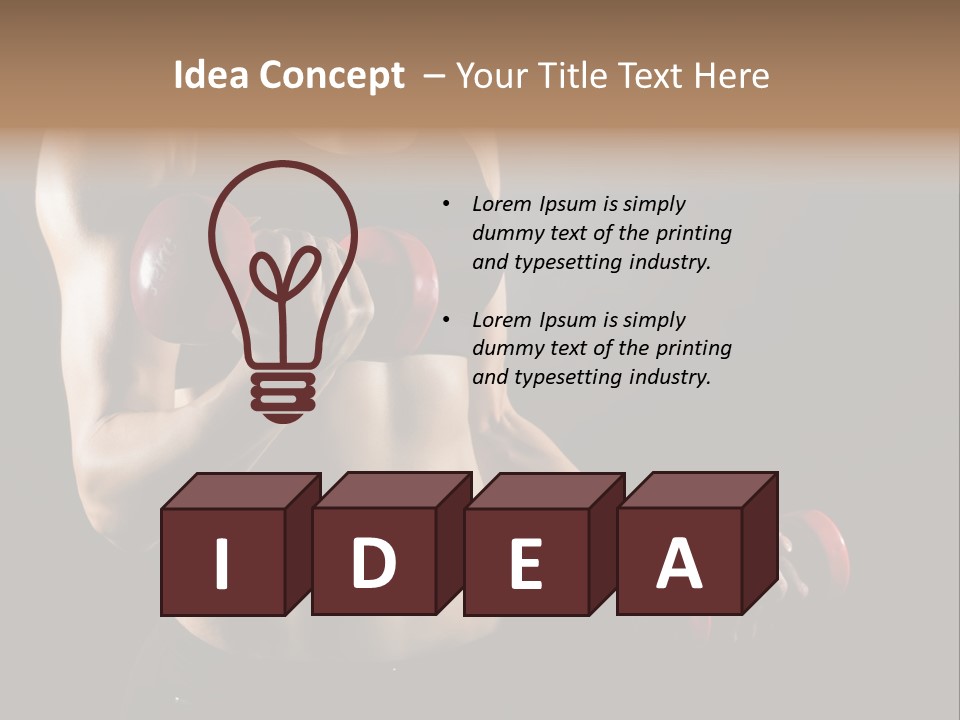 Strength Breast Hands PowerPoint Template