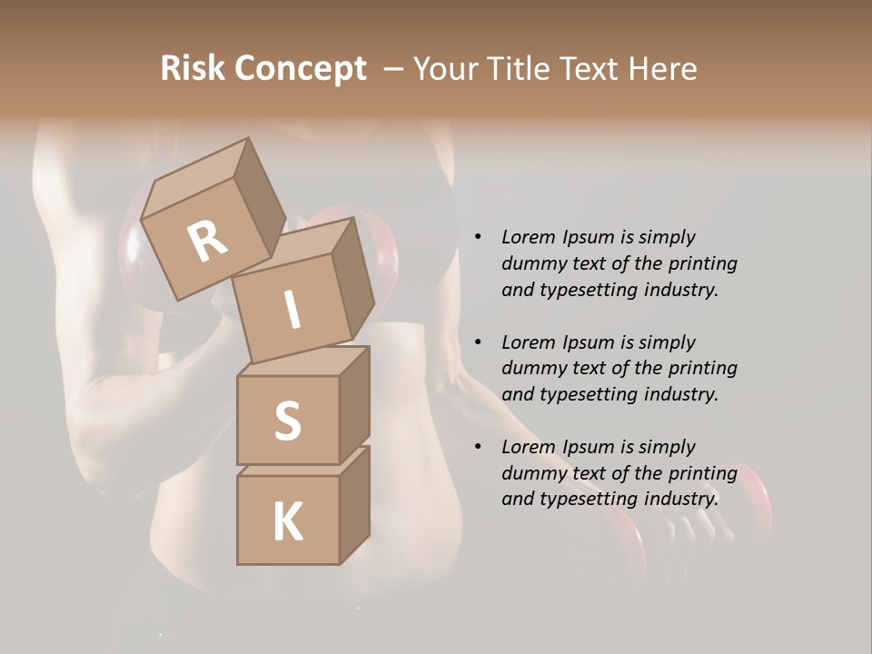 Strength Breast Hands PowerPoint Template