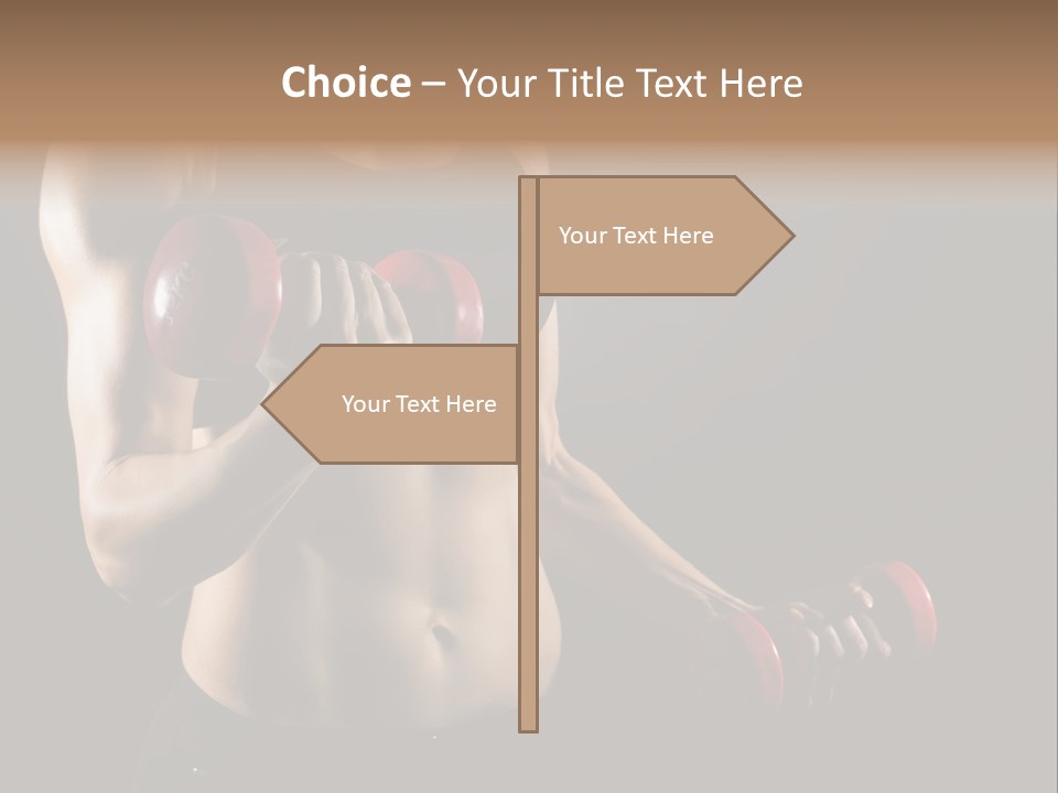 Strength Breast Hands PowerPoint Template