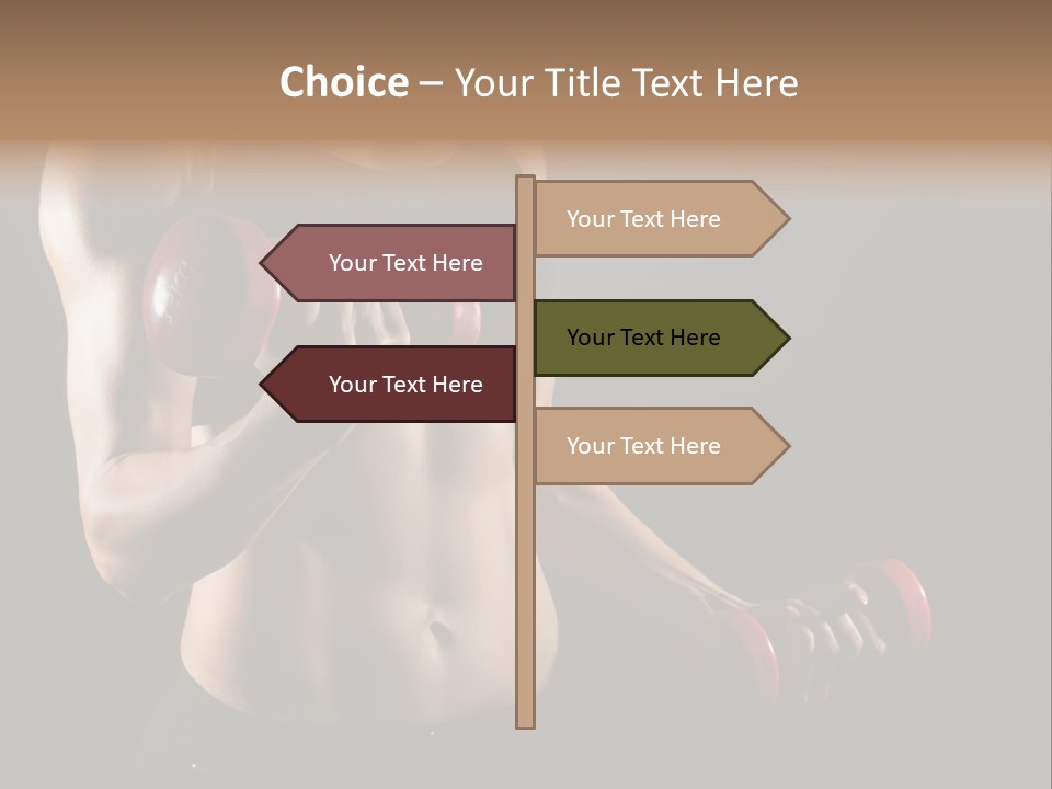 Strength Breast Hands PowerPoint Template