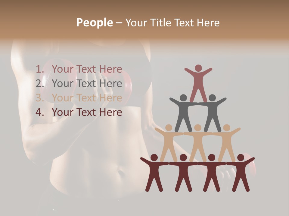 Strength Breast Hands PowerPoint Template